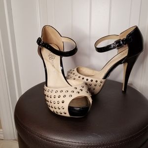 4 1/2 inch Rock & Republic studded heels.